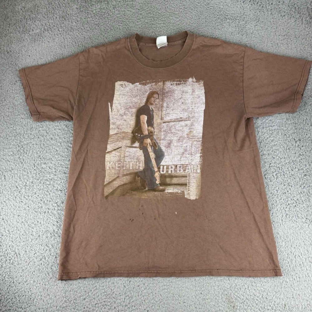 Keith Urban Alive in '05 Tour T-Shirt Large World Tour Vintage‎ Y2k Distressed